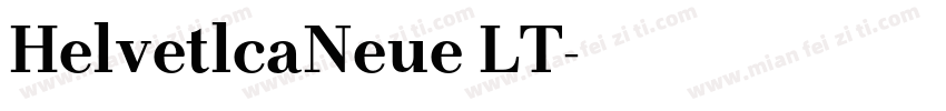 HelvetlcaNeue LT字体转换
